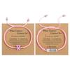 Breast Cancers Awareness Hope Bracelet for Women Pink Ribbon Charm Braided Rope Wrist Wrap Bangle Handmade Jewelry Gift