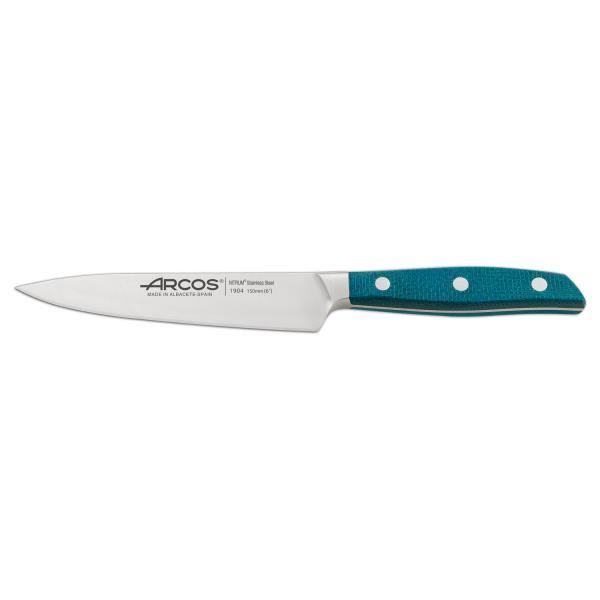 Couteau Universel Arcos Brooklyn Micarta 15cm Demi Mitre 0,000000 Turquoise