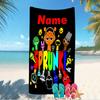 Customizable personalized beach towels Game Sprunki themed designs.Suitable for the beach, yoga, sports;ideal as beach accessories