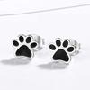 Hong Kong Style Cool Black Temperament Cat Claw Earrings, Retro Exquisite And Simple Design Earrings, Support