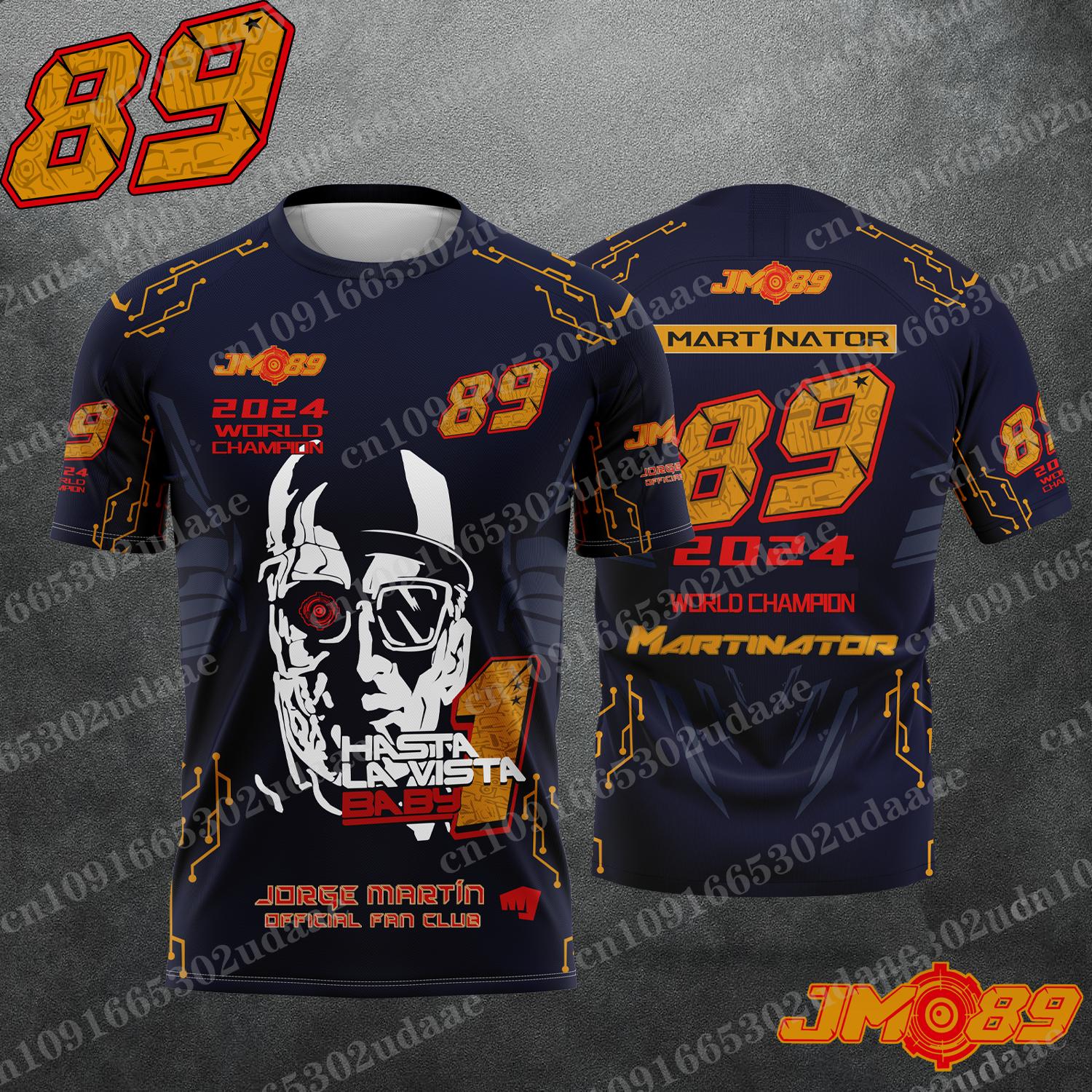 

Motorcycle Race 89 Driver Jorge Martin Fan Men s Summer Sports and Leisure T-shirt XXL