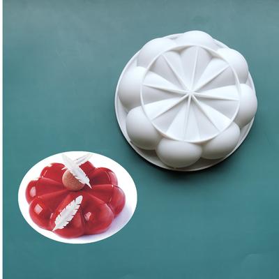 Cream,Mousse Mould,Round,Petal Cake Mould,French Sweet Cake Mould,Flower Baking Moulds