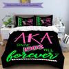 3pcs AKA Logo2 Pattern Bedding Set Duvet Cover Set Includes Duvet Cover &pillowcases, Perfect All Season Bedroom Decoration & Gift