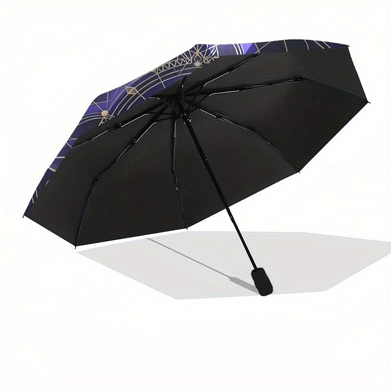 1pc Eyes of Providence Mandala DesignUmbrella with Plastic Handle,Suitable for All Seasons Home Travel Outdoor UmbrellaB1573