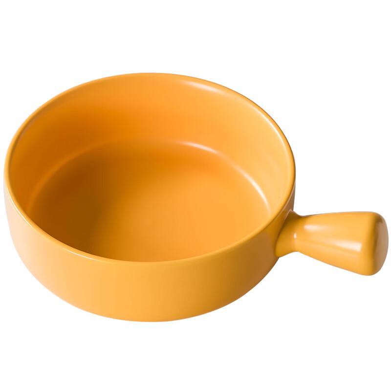 Minimalist Ceramic Salad & Soup Bowl with Handle