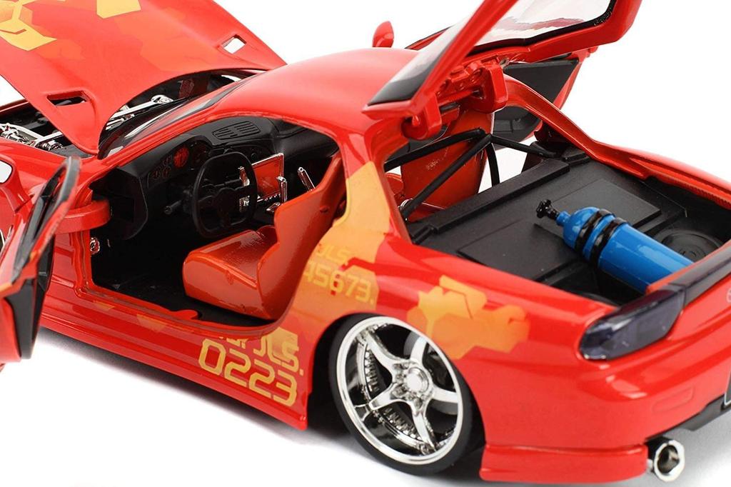 Jada TOYS JADA TOYS Mini Car Size ORANGE MAZDA Fast Furious 1/24 FAST&FURIOUS JULIUS'S RX-7 &