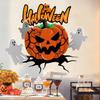 E-commerce Halloween Scary Face Pumpkin Self-Adhesive Stickers