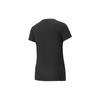 Puma Solid Color Sports Round Neck Short Sleeve T-Shirt Women Tops Black 536361-01