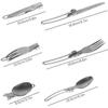 Outdoor Camping Cookware Portable Camping Equipment Outdoor Tableware Water Kettle Cookware Set Aluminum Alloy Material