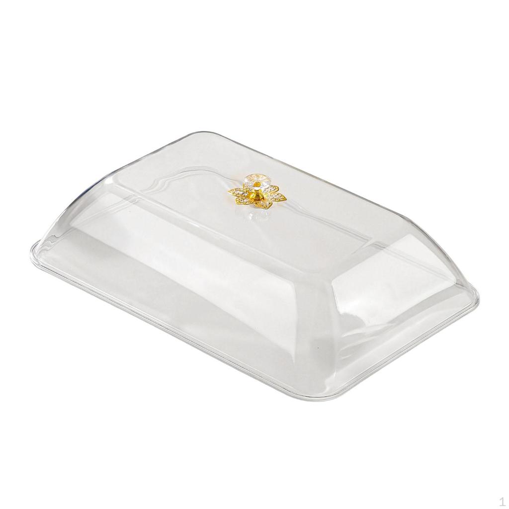 Cake Cover Food Rectangular Reusable with Handle Sturdy Lightweight Dome Lid Multifunctional