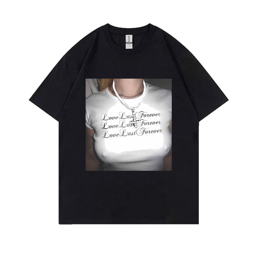 Rapper Destroy Lonely Alyx Baskılı Tişört Unisex Oversize Pamuklu Kısa Kollu Tişörtler Unisex Hip Hop Rap Tarzı Tişört Unisex Sokak Tişörtü