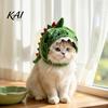 Lightweight Headwear for Small Pets Cute Dinosaur Pet Hat Cats, Soft Plush Funny Cat Trendy Costume Social Media Photos with Shark Design, Novelty