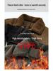 2025 Men's Velvet Jacket: Wear-Resistant, Warm, Detachable Fur Collar, Cotton Coat