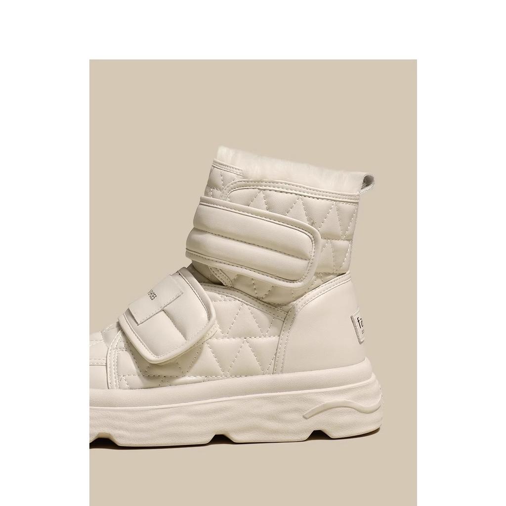 Snow boots women's velvet boots cotton shoes 2025 winter new shoes waterproof and non-slip Northeast women's bread shoes winter