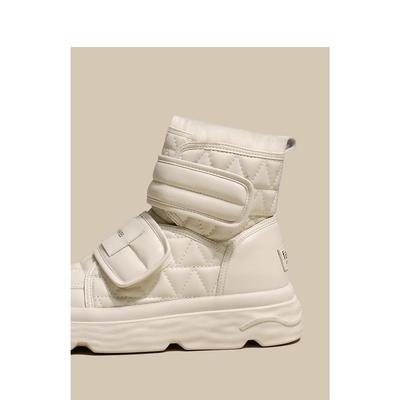 Snow Boots Women's Velvet Boots Cotton Shoes 2025 Winter New Shoes Waterproof and Non-slip Northeast Women's Bread Shoes Winter