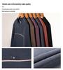 Men's Fleece-Lined Round Neck Long Sleeve Warm Wool T-Shirt