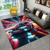 3D E36 Rennwagen Motorrad Teppich Teppich für Wohnzimmer Schlafzimmer Dekor, Kinder Spielen Rutschfeste Dekoration für Sofa Fußmatte Geschenk