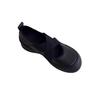 2025 Herbst Plattform Sport Kreuzriemen Mary Jane kleine Lederschuhe runder Kopf Ballerinas Damen flacher Mund Retro Einzelne Schuhe
