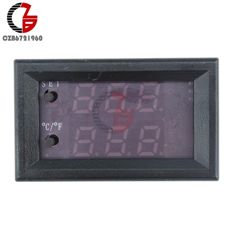 DC 12V LED Digital Thermostat Celsius Fahrenheit Dual Mode Display Temperature Controller W1209 WK Waterproof NTC Sensor Probe