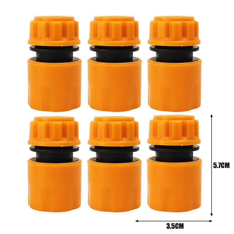 6-1PCS Garden Hose Quick Connector Faucet Extender Hose Connection Joint Garden Water Pipe Connectors Watering Pipe Fittings