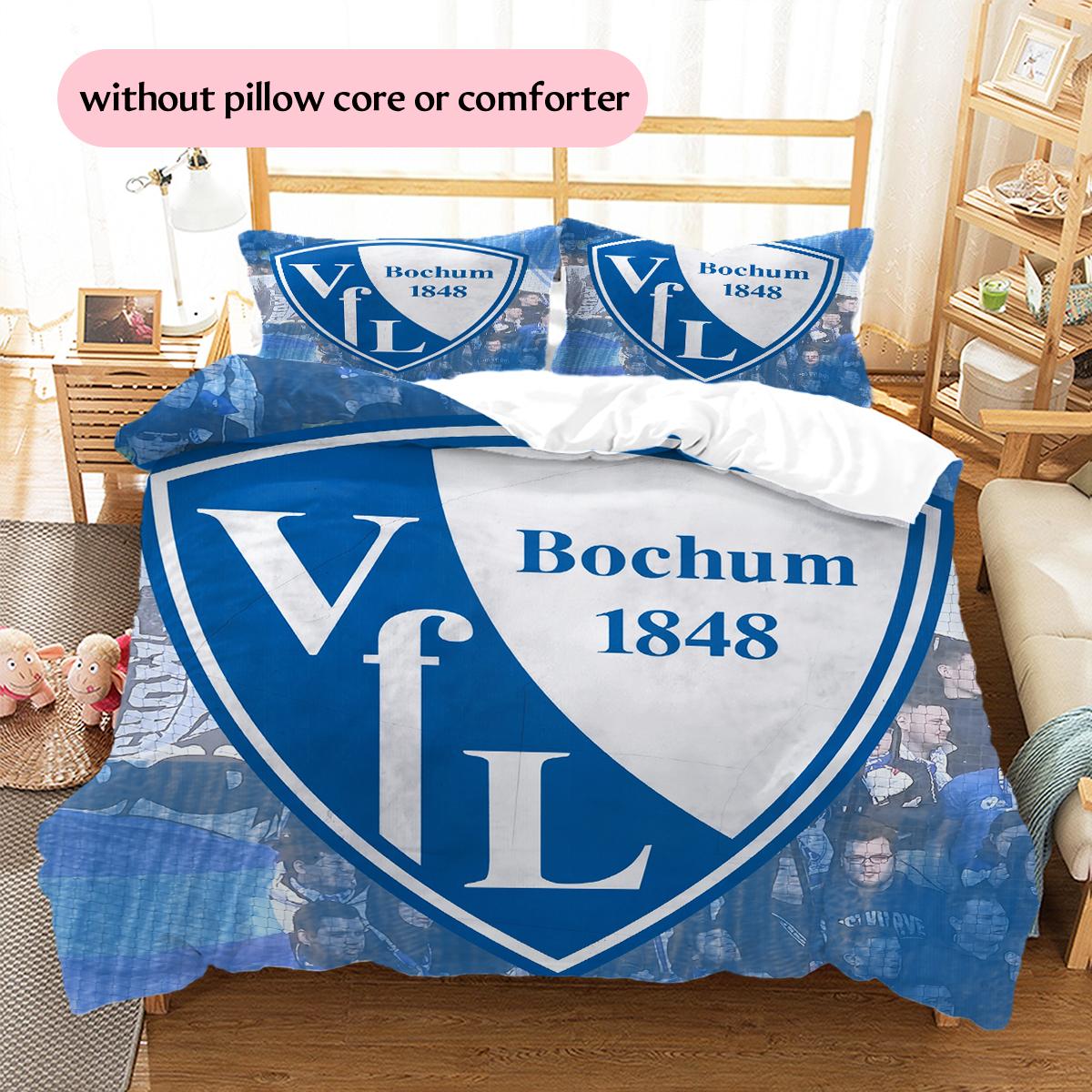 

Bochum Pattern Bedding Home Decoration Birthday Gift (1 * duvet cover + 2 * pillowcase, without core) 135x200cm