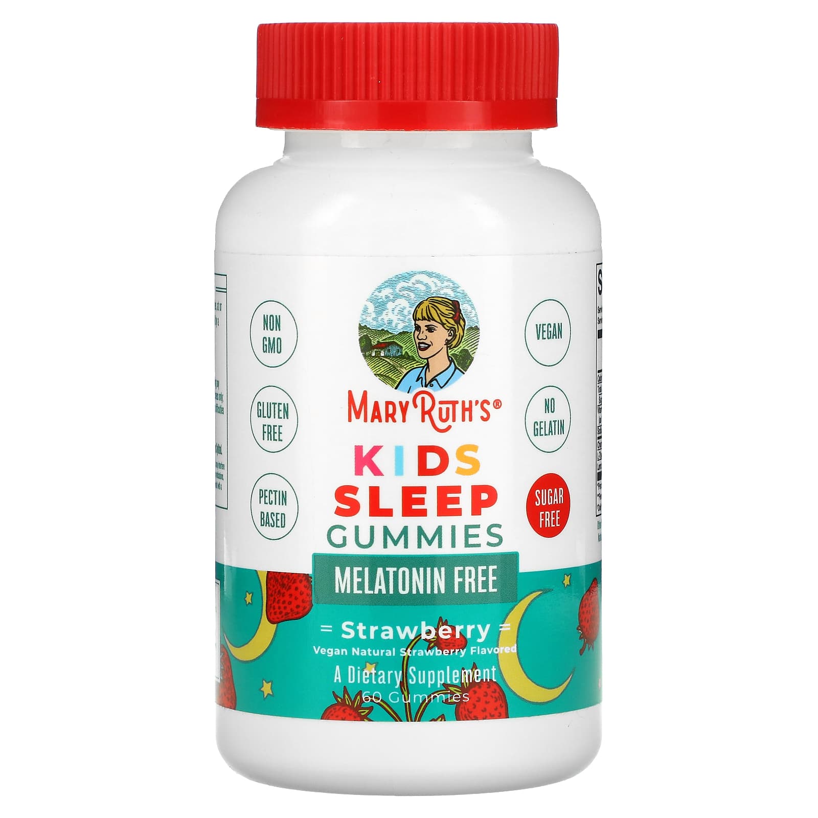

MaryRuth s, Kids Sleep Gummies, Strawberry Flavor, 60 Gummies