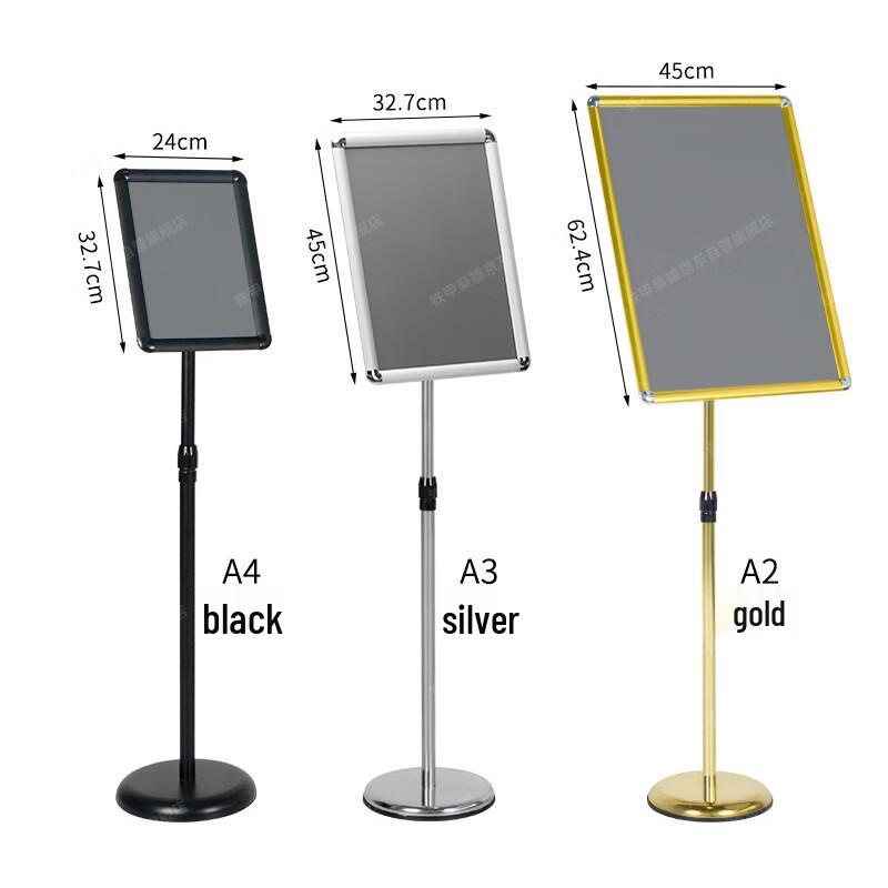 Adjustable Stainless Steel Display Sign Stand