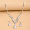 Ladies' Fashionable Design Necklace Earrings Jewelry Set Suitable for Weddings, Gatherings, Holidays, Gifts