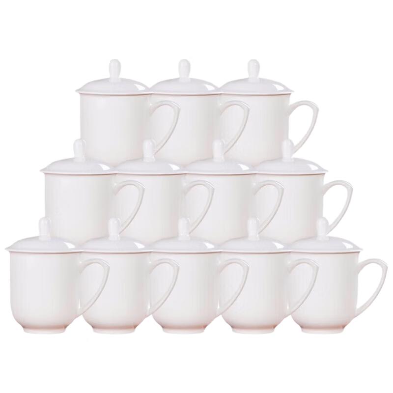 Jingdezhen Ceramic Office & Conference Cups with Lids
