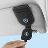 Magnetic Car Glasses Clip, Sunglass Holder for Sun Visor, Driving Sunglasses Clip with Card Holder for Car Interior Accessories