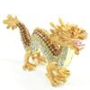 Dragon Figurine Feng Shui Yellow Dragon Good Luck Golden Dragon Rhinestone Dragon Figurine Five Claw Dragon Yellow Gold Wish Dragon Dragon Dragon Feng