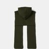 ODER merino hood warmer muffler-khaki