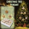 12 PZ Palle di Natale Palline Festa Decorazioni Albero di Natale Ornamento da Appendere Decor
