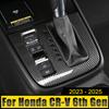Fit -2025 Honda CRV ABS Carbon Fiber Style Gear Box Shift Panel Cover Trim