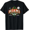 Miami Hurricanes CFP National Championship 2026 Crest Black 100% Cotton T-shirt Mens Tees Top