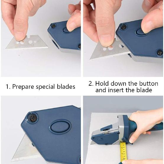 Gypsum Board Cutting Tool, Manual Hand Push Cutting Tools Multi Functional Gypsum Board Cutter Hand Push Drywall Cutting Artifact Tool