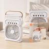 Misting Desktop Fan, Portable Cooling Fan with Water Spray, 450ml Tank ,Timer, Ambient Light, 3 Speed USB Rechargeable Mini Fan for Home Office Travel