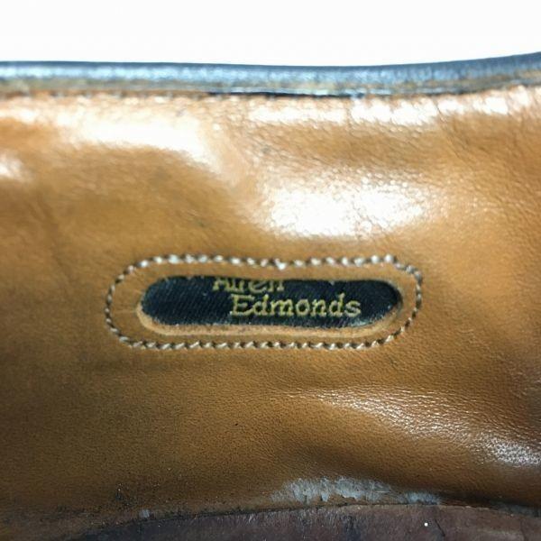 Allen Edmonds Chester USA Made Full Brogue Wingtip Shoes Black Size 11D / 28.5-29.0cm(USED)