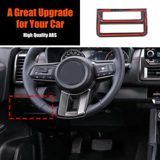 Carbon Fiber Headlight Button Switch Cover Trim For Mitsubishi Triton L200 23-24