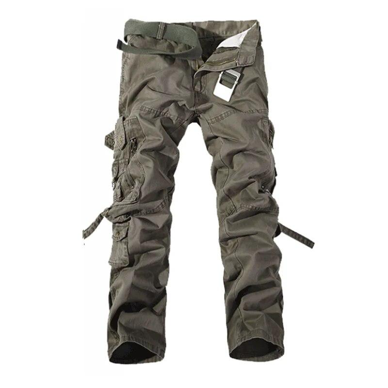Men's Casual Pants Spring and Fall Outdoor Sports Pants Multi-pocket Cotton Work Pants