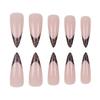 Long Autumn/Winter French Leopard Print Press-On Nails - 24-Piece Set
