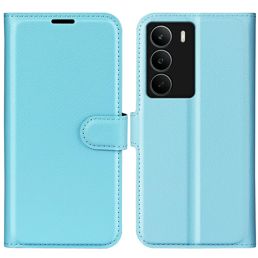 Für Realme C71 4G Hülle Litschi-Textur Stoßfeste Leder-Geldbörse Handyhülle