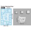 Christmas Robin Window Stickers Snowflake Winter Pattern Removable for Xmas Family Party Indoor Glass Decor