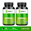 Moringa extract capsules, 700 mg per serving, adult immune support.