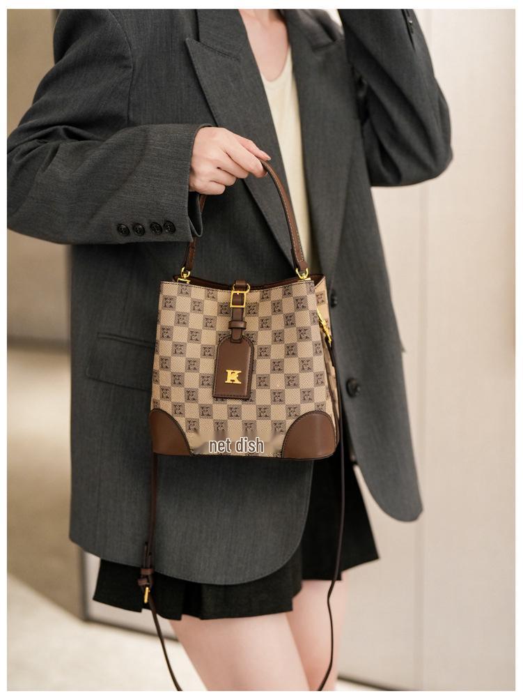 High-End Women's Large Tote Bucket Bag - 2025 Trendy Crossbody & Shoulder Handbag