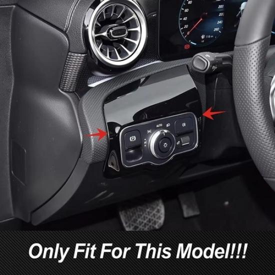 Car Console Headlight Button Frame Trim For Mercedes Benz A Class W177 CLA C118
