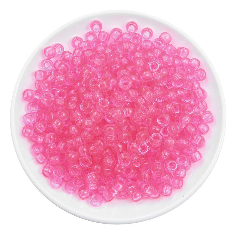 Acrylic Large Hole Barrel Beads 9x6mm for DIY Bracelet Jewelry Making