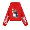 Kids Casual Fashion American Flag Printed Long Sleeve Hooded Sweatshirt