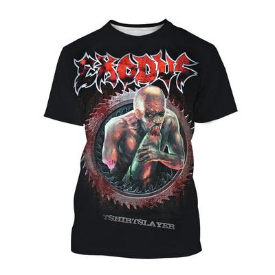 Hot Sale Exodus Personalized Printed 3d Print T-shirt Personalized Band Hip-hop Men and Women Casual Cool T-shirt Harajuku Street Punk