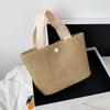 Trend Grass Weave Straw Bag Large Capacity Casual Tote Bag Retro Handbag Women